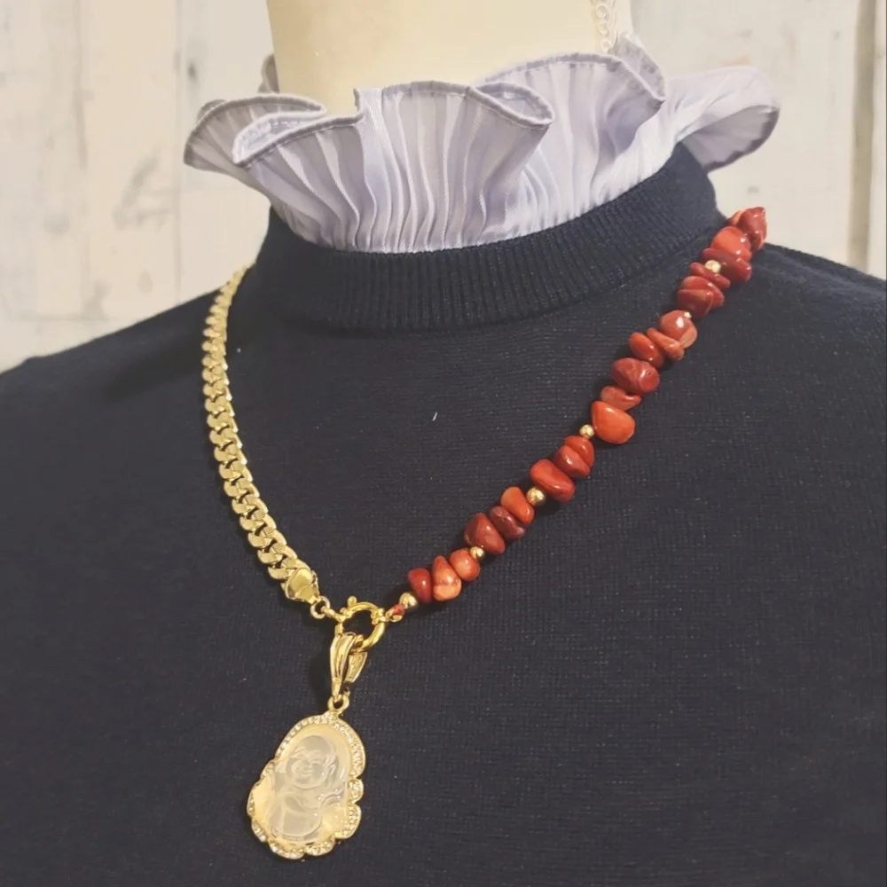 Handmade jewelry,  budda necklace. - Picture 10 of 11